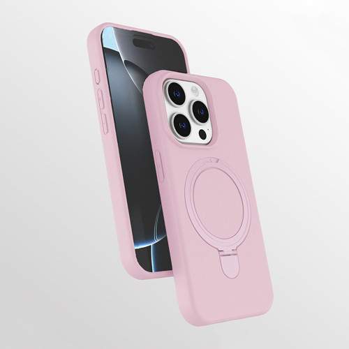 iPhone 14 Pro Kılıf 360 Derece Döner Standlı MagSafe Kamera Lens Korumalı Silikon