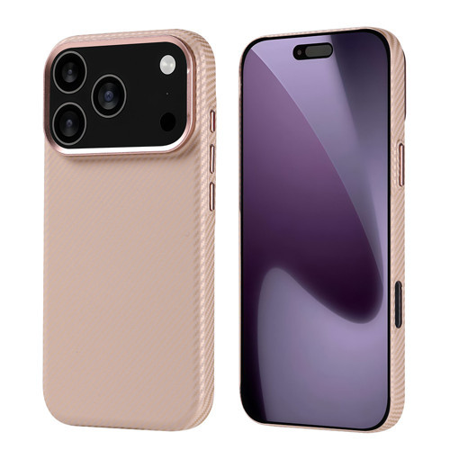 iPhone 17 Pro Kılıf Ultra İnce Magsafe Karbon Fiber Görünümlü İnce Hafif