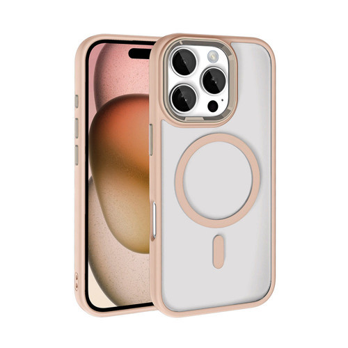 iPhone 16 Pro Max Kılıf MagSafe Şeffaf Arka Yüz Kamera Yükseltili Silikon