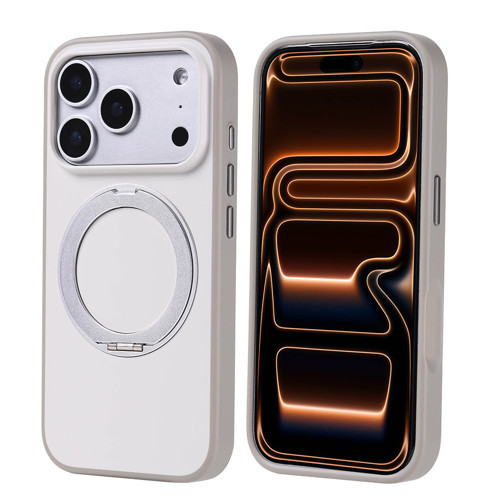 iPhone 17 Pro Kılıf 360 Derece Döner Standlı MagSafe Kamera Yükseltili Silikon
