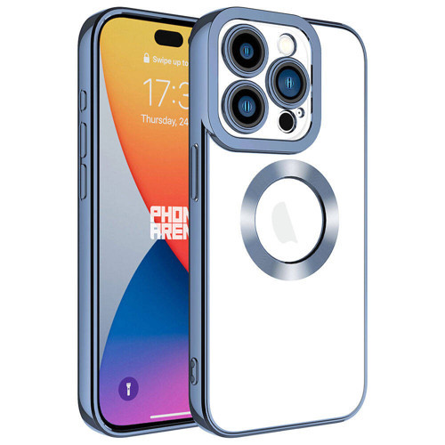 iPhone 15 Pro Max Kılıf Kamera Lens Korumalı Logo Gösteren İnce Hafif