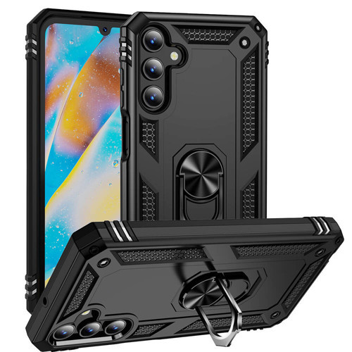 Galaxy A15 Kılıf Kamera Koruyucu Manyetik Standlı Tank Koruma