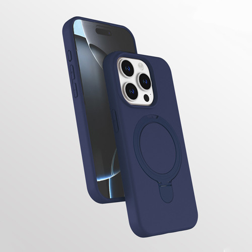 iPhone 14 Pro Kılıf 360 Derece Döner Standlı MagSafe Kamera Lens Korumalı Silikon
