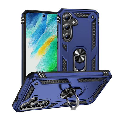 Galaxy S24 FE Kılıf Kamera Koruyucu Manyetik Standlı Tank Koruma