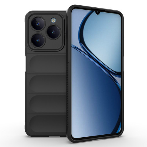 Realme C63 Kılıf Kamera Korumalı Esnek Silikon Parmak Şeritli
