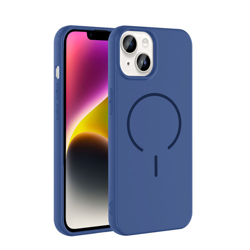 iPhone 14 Kılıf MagSafe Destekli Kamera Korumalı Yumuşak Silikon