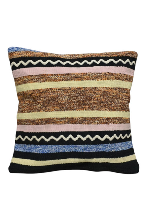 El Dokuma Kilim Kırlent Yastık Kılıfı 1506 - Yeni - Çok Renkli