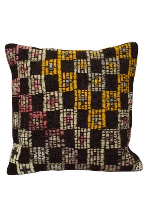 El Dokuma Dekoratif Kilim Kırlent Yastık Kılıfı 1253 - Yeni - Çok Renkli