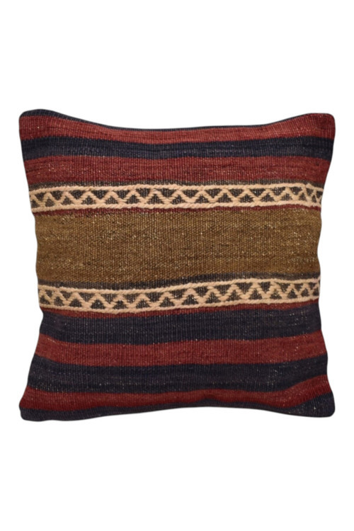 El Dokuma Kilim Kırlent Yastık Kılıfı 1503 - Yeni - Çok Renkli