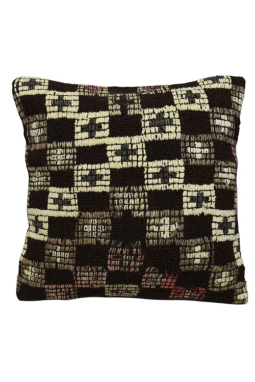 El Dokuma Dekoratif Kilim Kırlent Yastık Kılıfı 1224 - Yeni - Çok Renkli