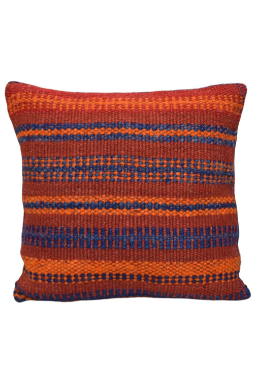 El Dokuma Dekoratif Kilim Kırlent Yastık Kılıfı 1280 - Yeni - Çok Renkli