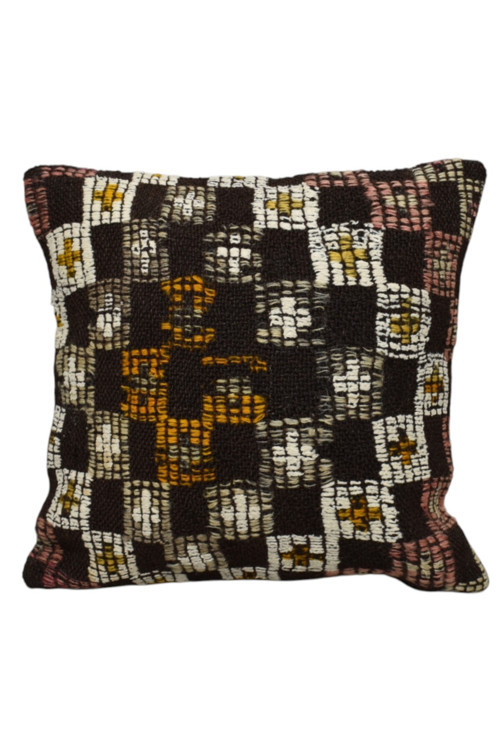 El Dokuma Dekoratif Kilim Kırlent Yastık Kılıfı 1137 - Yeni - Çok Renkli
