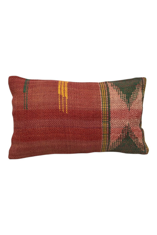 El Dokuma Lumbar Kilim Kırlent Yastık Kılıfı 1522 - Yeni - Çok Renkli