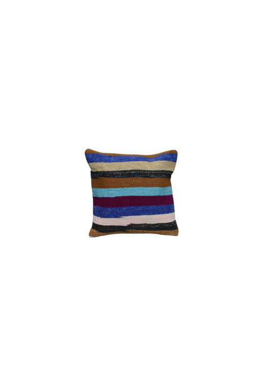 El Dokuma Kilim Kırlent Yastık Kılıfı 0247 - Yeni - Çok Renkli