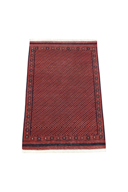 El Dokuma İnce İran Acem Yün Kilim 1646 - Yeni - Kırmızı