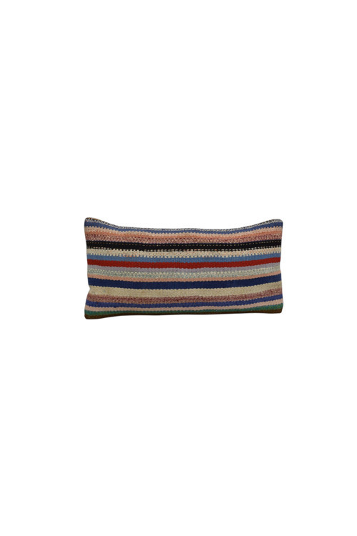 El Dokuma Lumbar Kilim Kırlent Yastık Kılıfı 0300 - Yeni - Çok Renkli