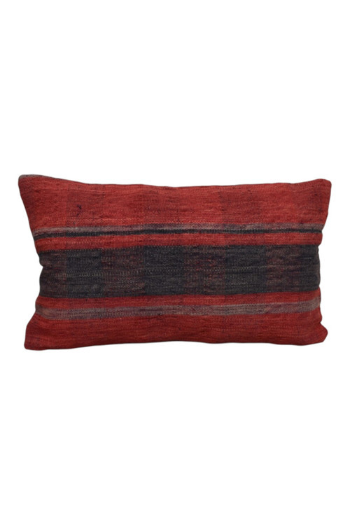 El Dokuma Lumbar Kilim Kırlent Yastık Kılıfı 1527 - Yeni - Çok Renkli