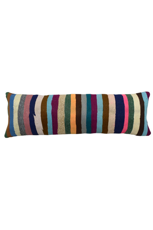El Dokuma Dekoratif Lumbar Kilim Kırlent Yastık Kılıfı 1411 - Yeni - Çok Renkli