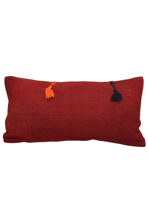 El Dokuma Dekoratif Lumbar Kilim Kırlent Yastık Kılıfı 1315 - Yeni - Çok Renkli