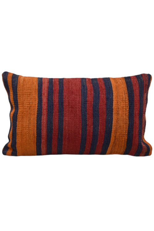 El Dokuma Dekoratif Lumbar Kilim Kırlent Yastık Kılıfı 1015 - Yeni - Çok Renkli