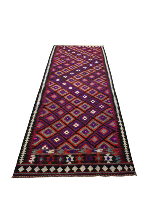 El Dokuma Erzurum Yün Yolluk Kilim 1753 - Yeni - Çok Renkli