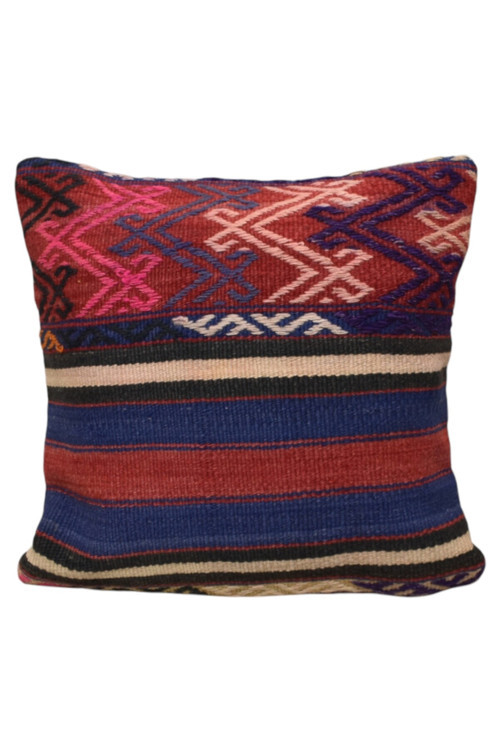 El Dokuma Dekoratif Kilim Kırlent Yastık Kılıfı 0926 - Yeni - Çok Renkli