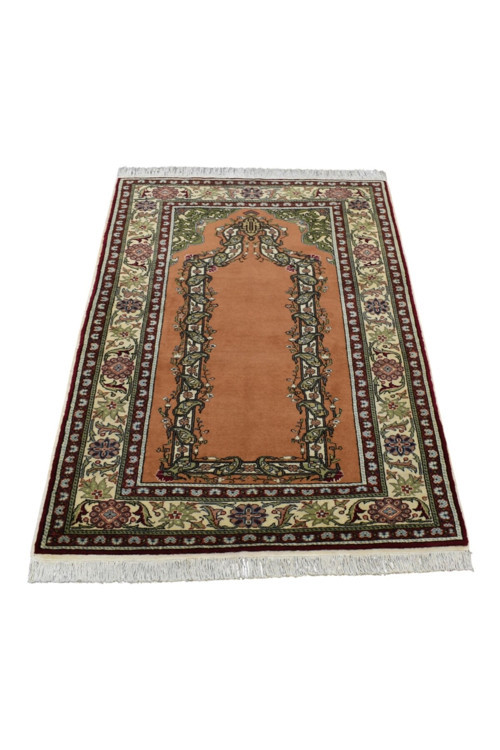 El Dokuma Seccade Kayseri Bünyan Yün Halı 1740 - Yeni - Çok Renkli
