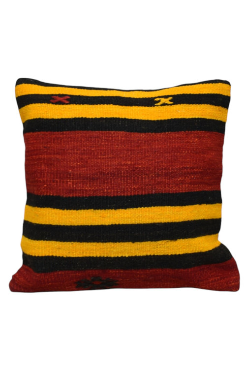 El Dokuma Dekoratif Kilim Kırlent Yastık Kılıfı 0952 - Yeni - Çok Renkli