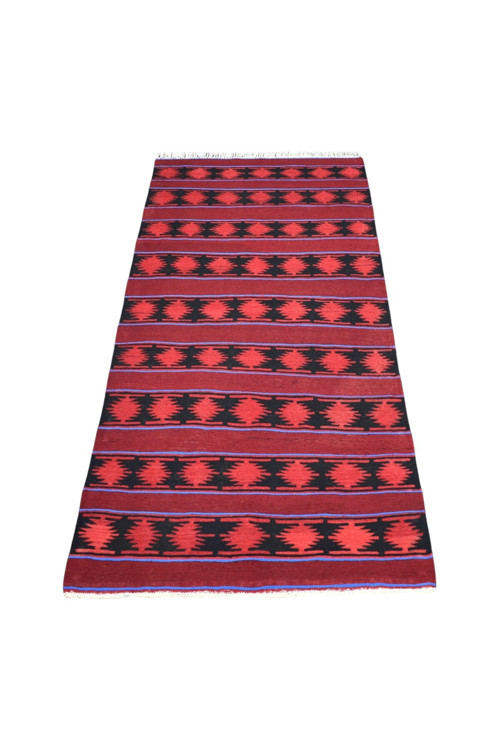 El Dokuma Elegant Malatya Yolluk Yün Kilim 1606 - Yeni - Çok Renkli