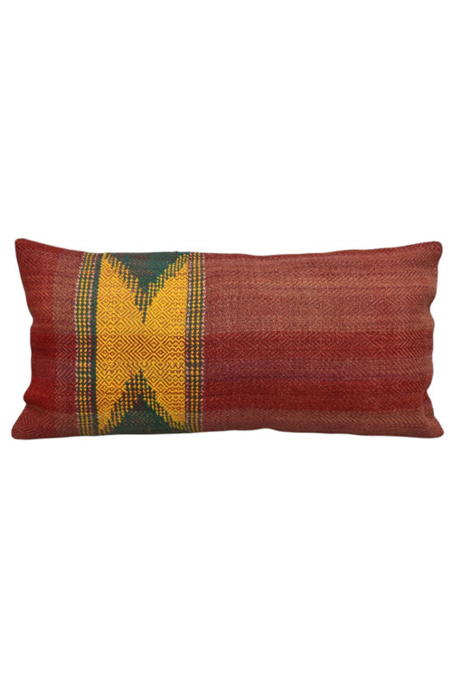 El Dokuma Dekoratif Lumbar Kilim Kırlent Yastık Kılıfı 1340 - Yeni - Çok Renkli