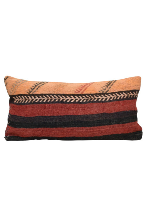 El Dokuma Dekoratif Lumbar Kilim Kırlent Yastık Kılıfı 1083 - Yeni - Çok Renkli
