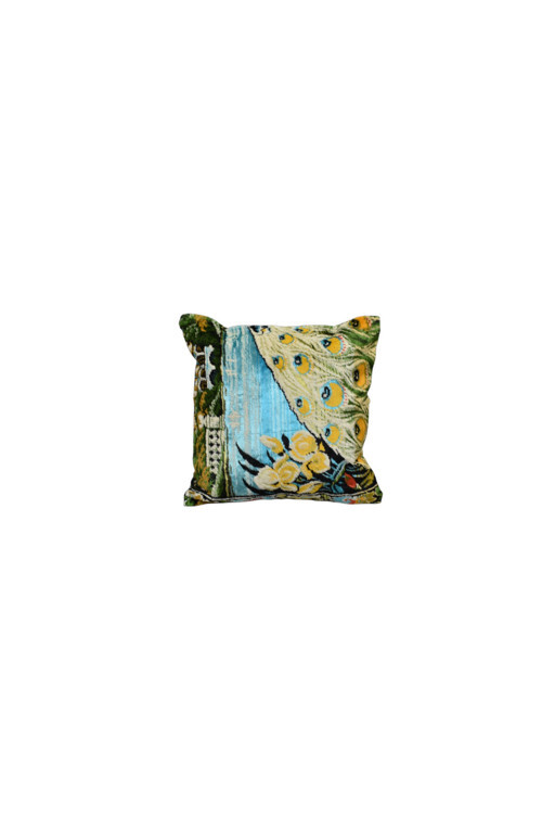 Kadife Kilim Kırlent Yastık Kılıfı 0253 - Yeni - Çok Renkli