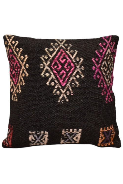 El Dokuma Dekoratif Kilim Kırlent Yastık Kılıfı 0927 - Yeni - Çok Renkli