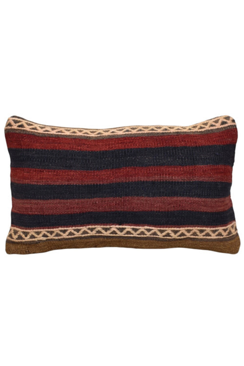 El Dokuma Dekoratif Lumbar Kilim Kırlent Yastık Kılıfı 0996 - Yeni - Çok Renkli