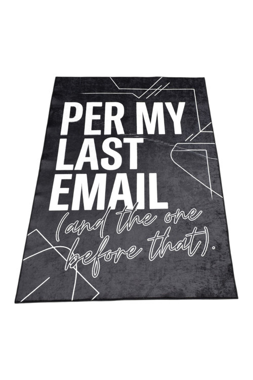 Dekoratif Per My Last Email Tasarım Digital Baskı Makine Halısı 1765 - Yeni - Çok Renkli