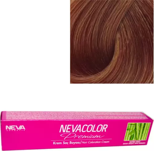 Nevacolor Tüp Boya  7.32 Bal Kumral x 4 Adet + Sıvı Oksidan 4 Adet