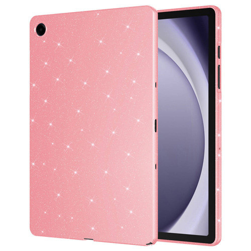 Galaxy Tab S10 Lite Simli Parlak Görünümlü Tablet Koton Kılıf - Pembe