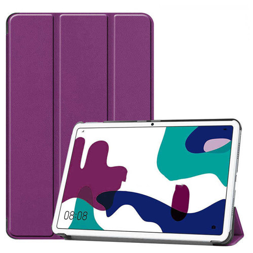Huawei MatePad 10.4 Smart Cover Standlı 1-1 Kılıf - Mor