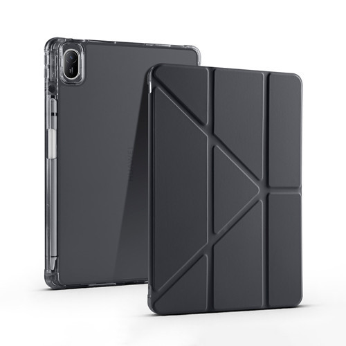 Huawei Matepad SE 11 Kılıf Tri Folding Kalem Bölmeli Standlı Kılıf - Siyah