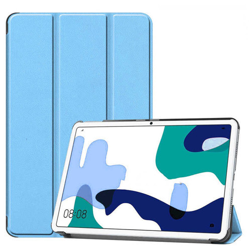 Huawei MatePad 10.4 Smart Cover Standlı 1-1 Kılıf - Mavi