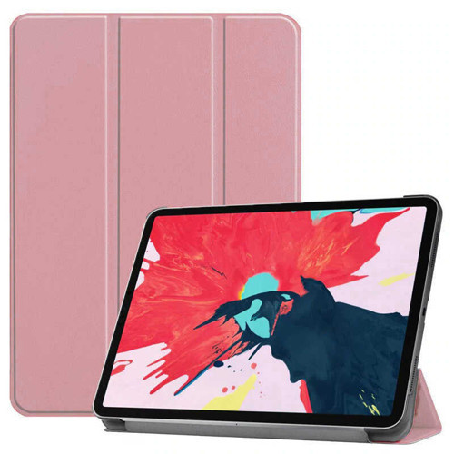 iPad Pro 11 2020 (2.Nesil) Smart Cover Standlı 1-1 Kılıf - Rose Gold