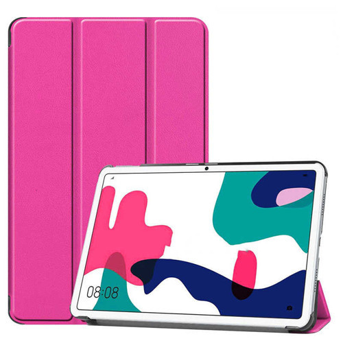 Huawei MatePad 10.4 Smart Cover Standlı 1-1 Kılıf - Pembe