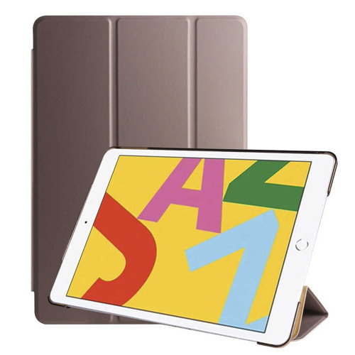iPad 10.2 2021 (9.Nesil) Smart Cover Standlı 1-1 Kılıf - Gold