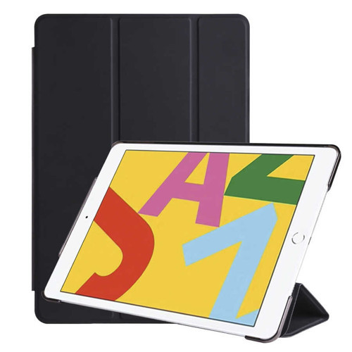 iPad 10.2 2021 (9.Nesil) Smart Cover Standlı 1-1 Kılıf - Siyah