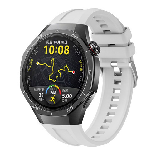 Huawei Watch GT 5 Pro 46mm KRD-130 Silikon Kordon Strap Kayış - Gri