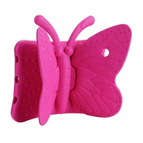 iPad Mini 5 Butterfly Standlı Tablet Kılıf - Pembe Koyu