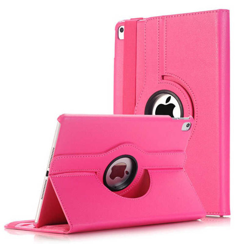iPad 9.7 2018 (6.Nesil) Dönebilen Standlı Kılıf - Pembe Koyu