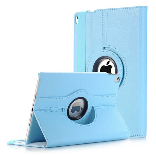 iPad 9.7 2018 (6.Nesil) Dönebilen Standlı Kılıf - Mavi