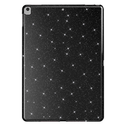iPad 10.2 2021 (9.Nesil) Simli Parlak Görünümlü Tablet Koton Kılıf - Siyah