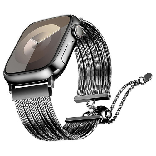 Watch 10 42mm KRD-137 Metal Hasır Kordon - Siyah